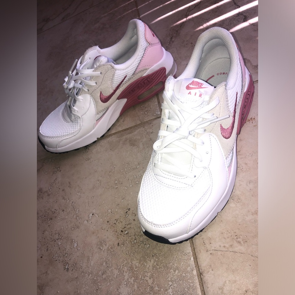 Nike 💕🤍Women’s Air Max White with Pink Excee in Pink/white foam NWT - Picture 7 of 7